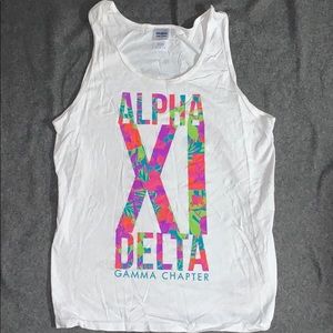 Alpha Xi Delta tank top